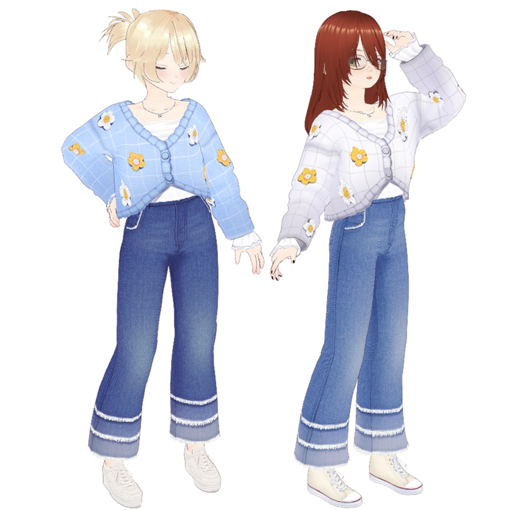 【VRoid】さざ波デニムジーンズ