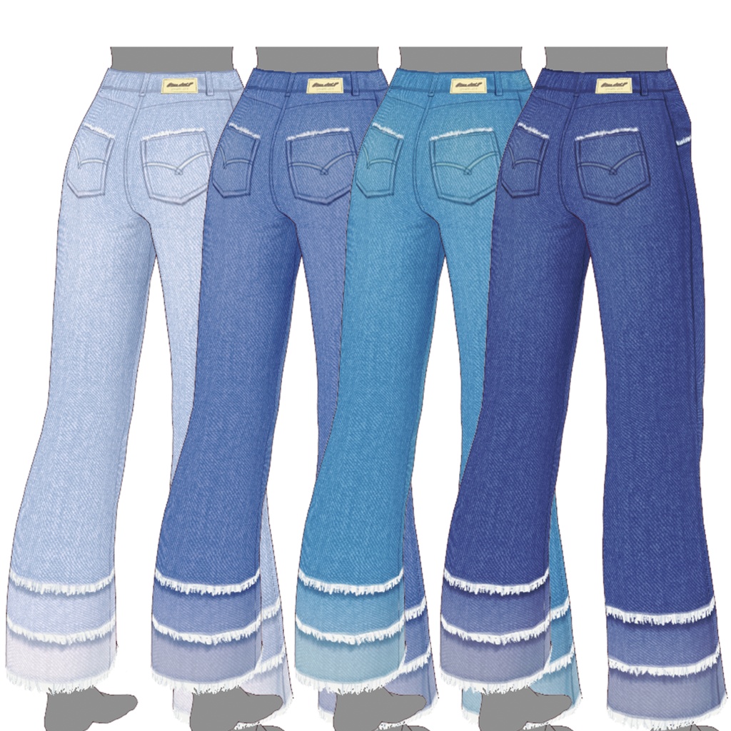 【VRoid】さざ波デニムジーンズ