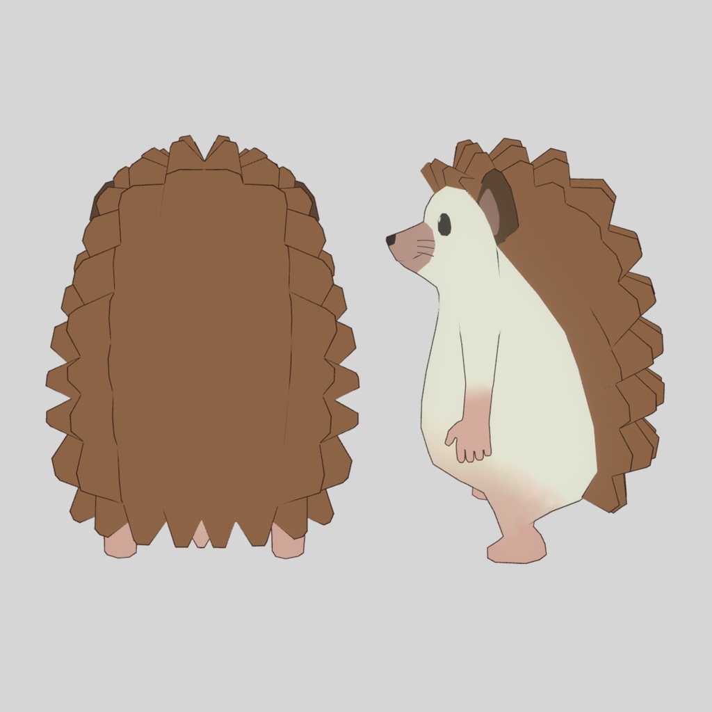 【VRchat想定】オリジナル3Dアバター はりすけ