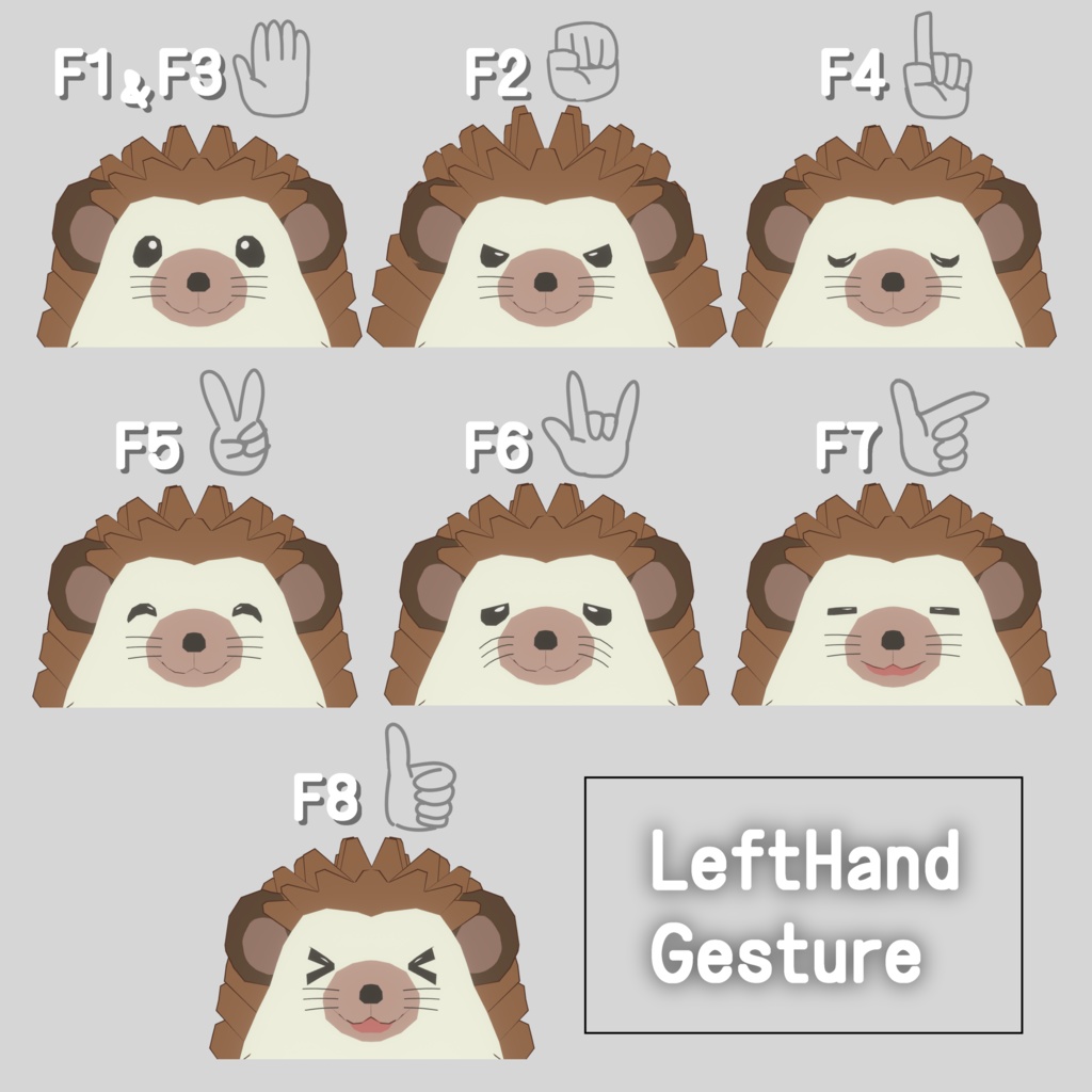 【VRchat想定】オリジナル3Dアバター はりすけ