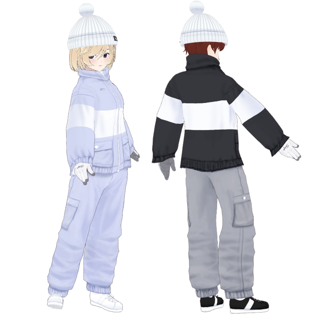 【VRoid】男女兼用スキーウェアセット