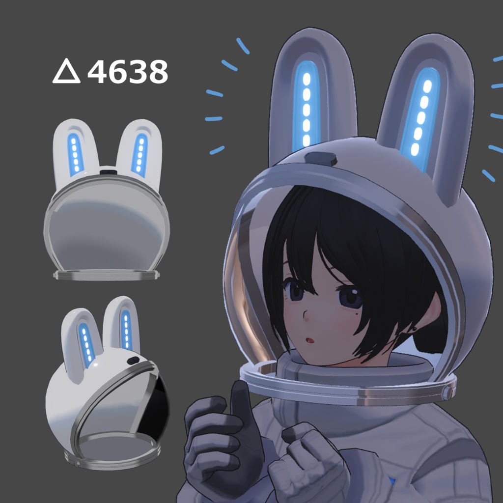 【VRChat】うさちゃんメット