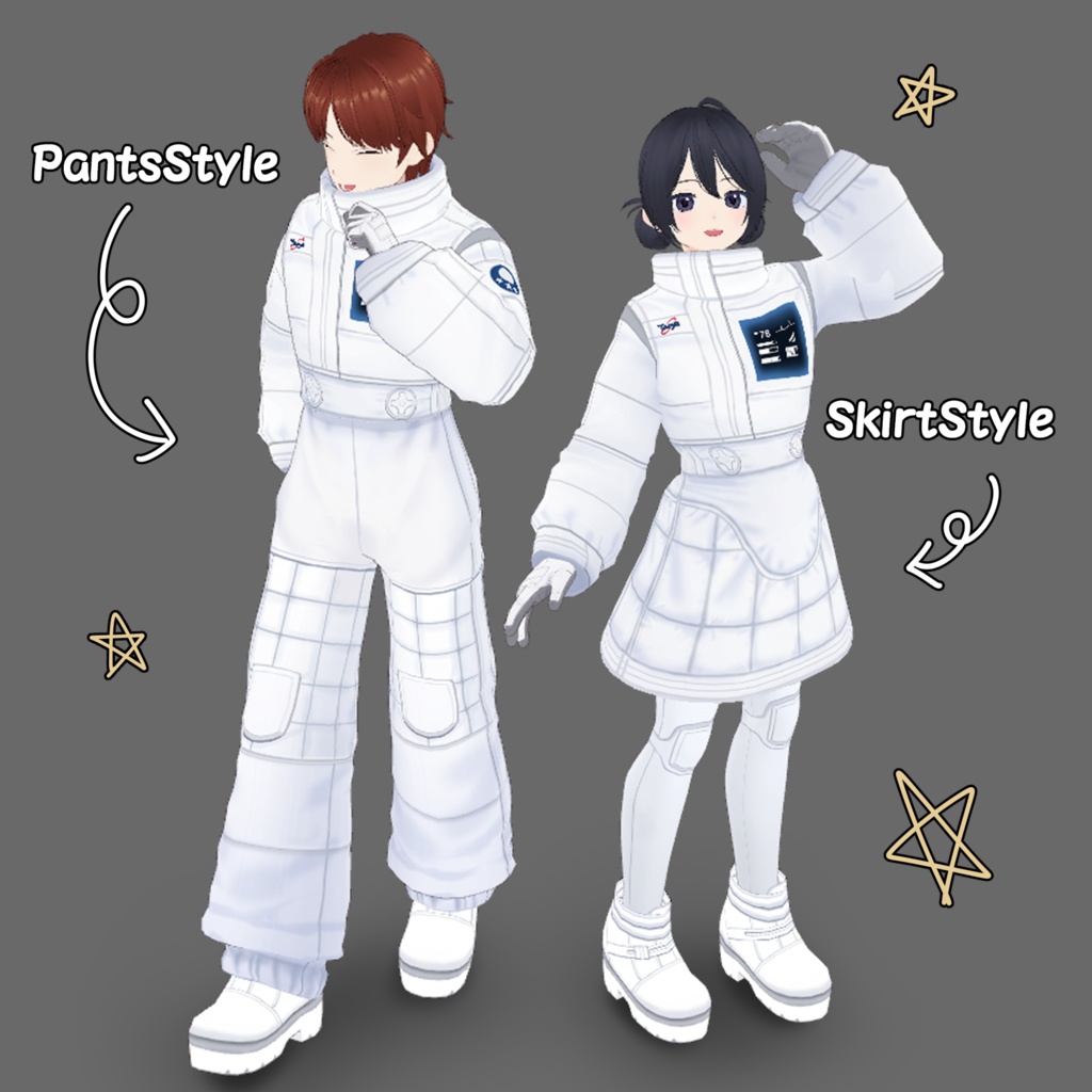 【VRoid】宇宙服セット-SpacesuitSet-