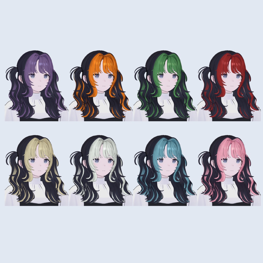 【SALE中!】メッシュカラーハーフツイン【Lapwing対応】