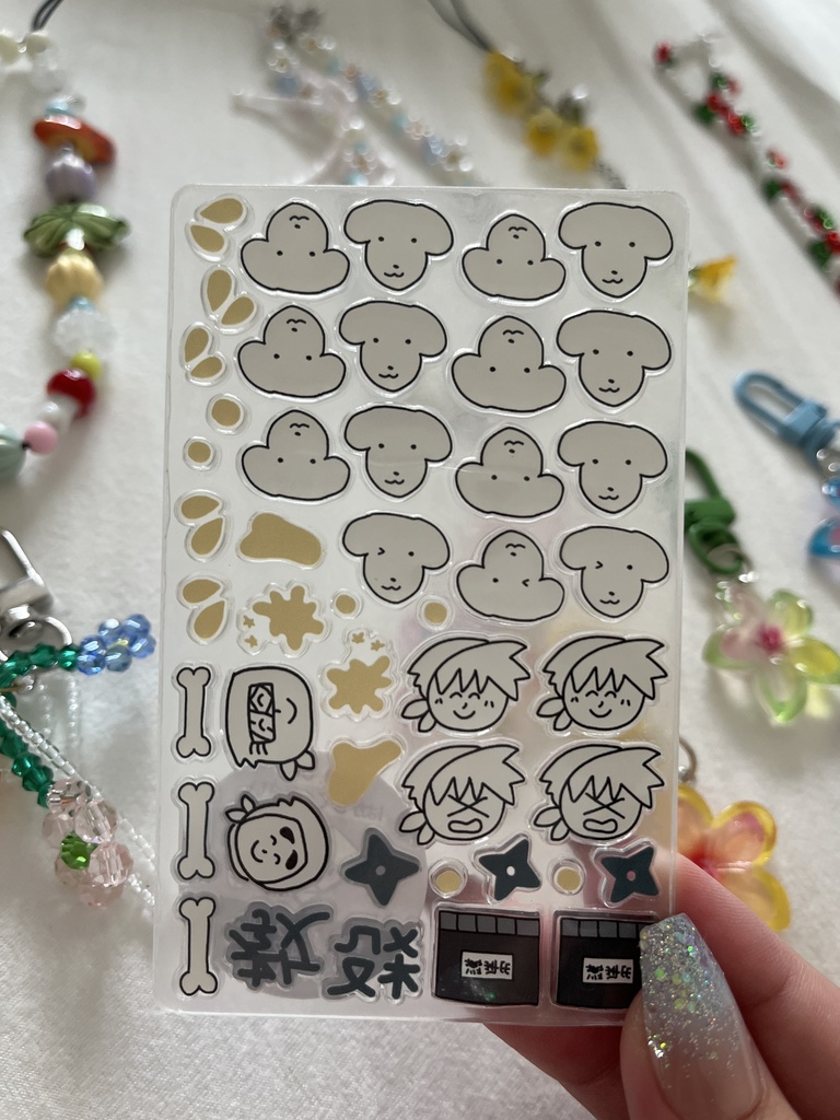 おし犬🐶シャカシャカ✨アクリルパーツ