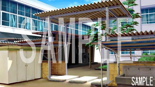 「学校の背景が全てそろう01」完全フリー素材集!! 410枚昼夕夜差分あり