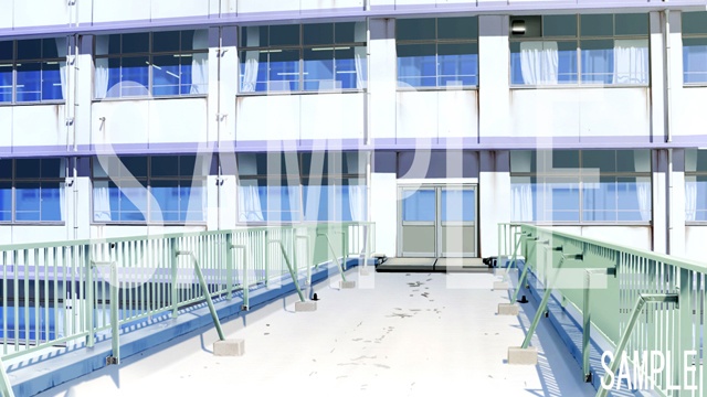 「学校の背景が全てそろう01」完全フリー素材集!! 410枚昼夕夜差分あり