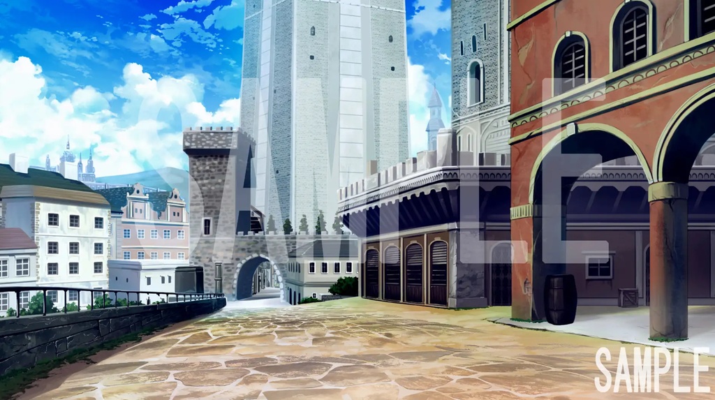 「ファンタジー背景が全てそろう」完全フリー素材集!! 昼夕夜差分あり