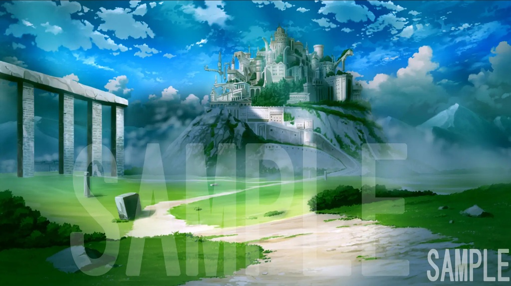 「ファンタジー背景が全てそろう」完全フリー素材集!! 昼夕夜差分あり