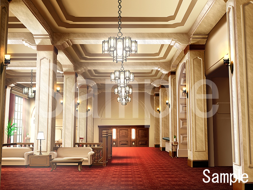 「ホラー洋館の背景がそろう01」完全フリー素材集!! 355枚朝昼夜あり