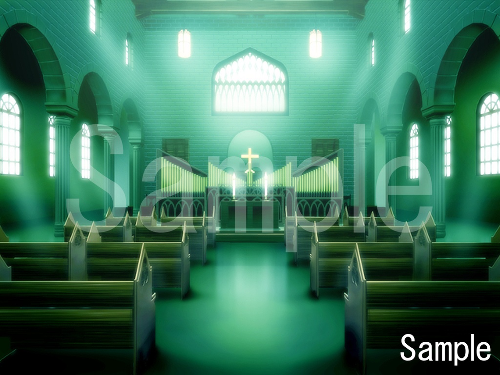 「ホラー洋館の背景がそろう01」完全フリー素材集!! 355枚朝昼夜あり