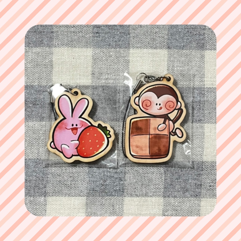 ウッドキーホルダー