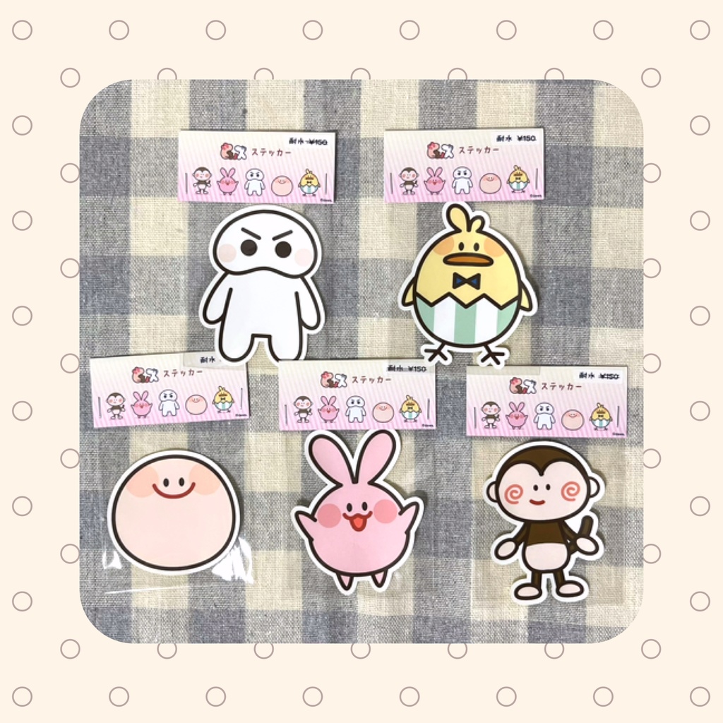 もちょズ　耐水ステッカーvol.1