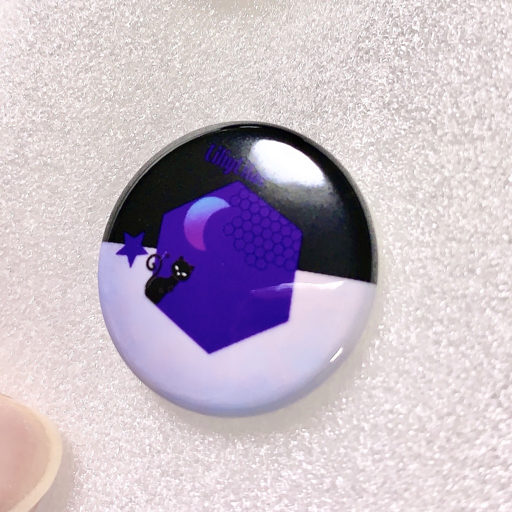 缶バッジ「ハニカム猫」(25/32mm)