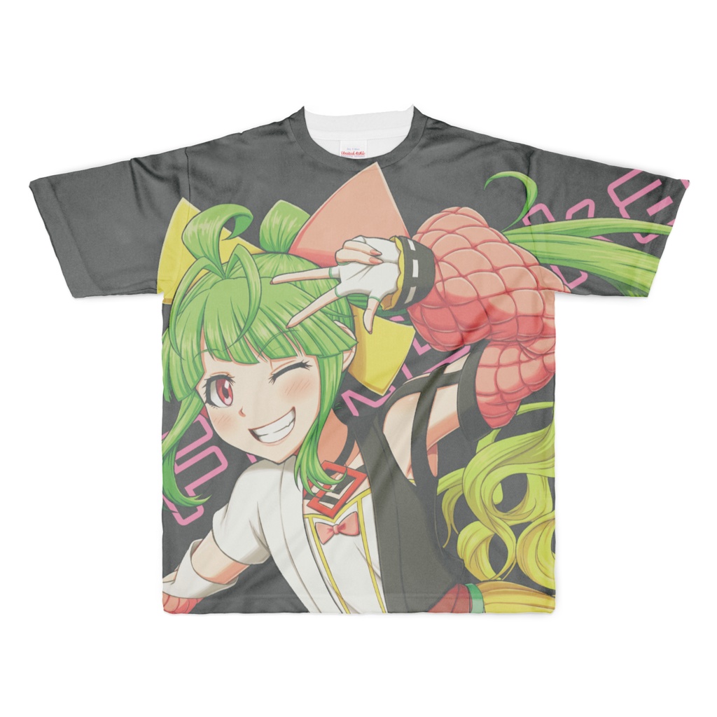 ばってんフルグラフィックTシャツ！黒2