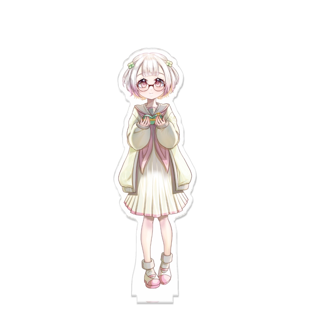 白詰さよは眼鏡ありver. つながるアクスタ バレンタインエディション(with 青海ましろ/春田こまち)