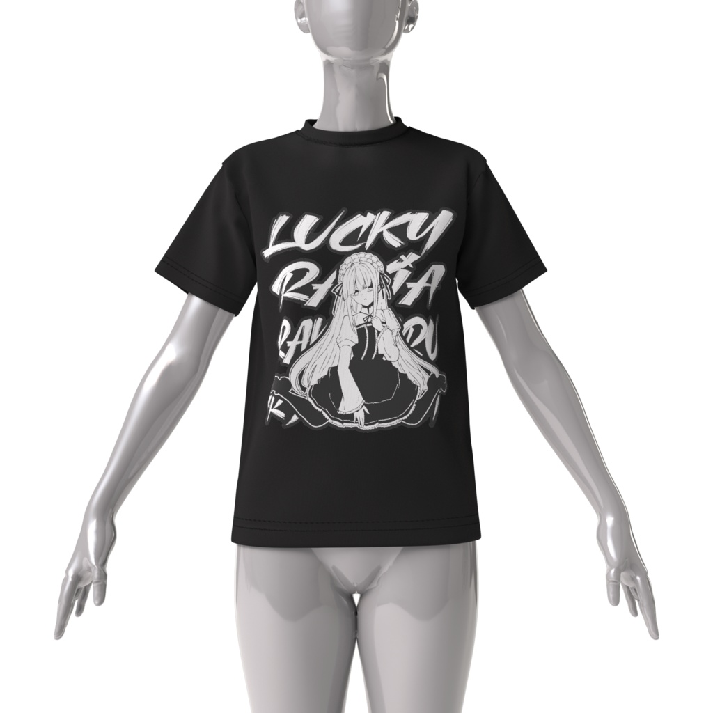 ラッキーラキアTシャツ(ビッグシルエット