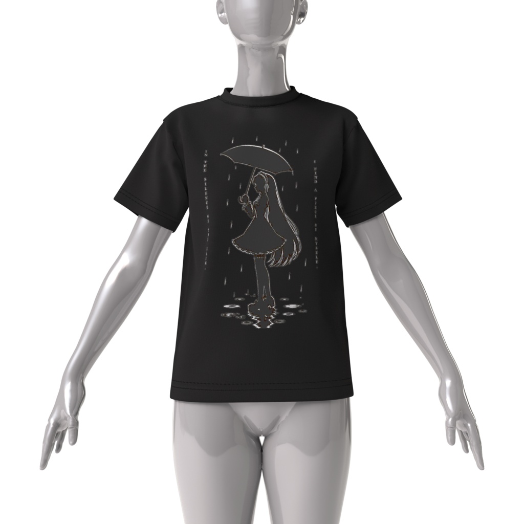 雨とラキアちゃんTシャツ