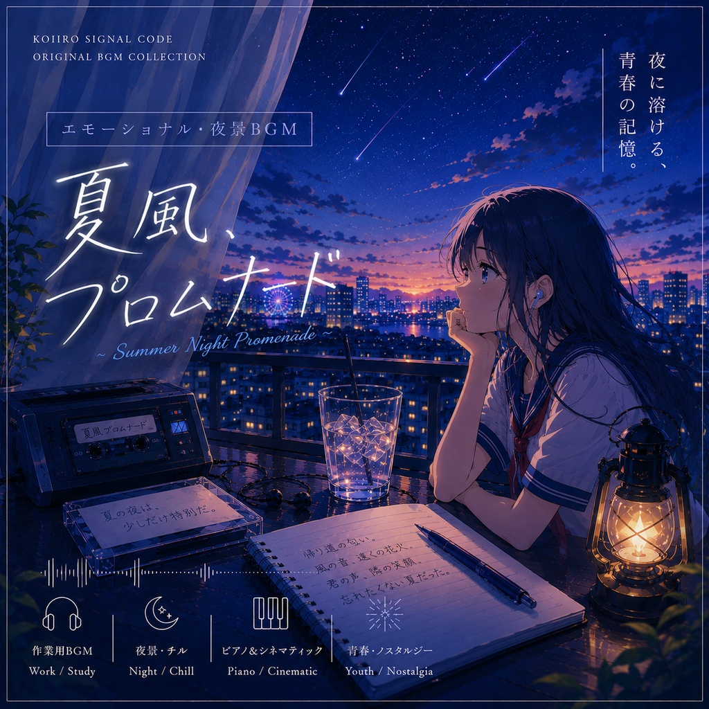 夏風プロムナード｜夜景エモーショナルBGM
