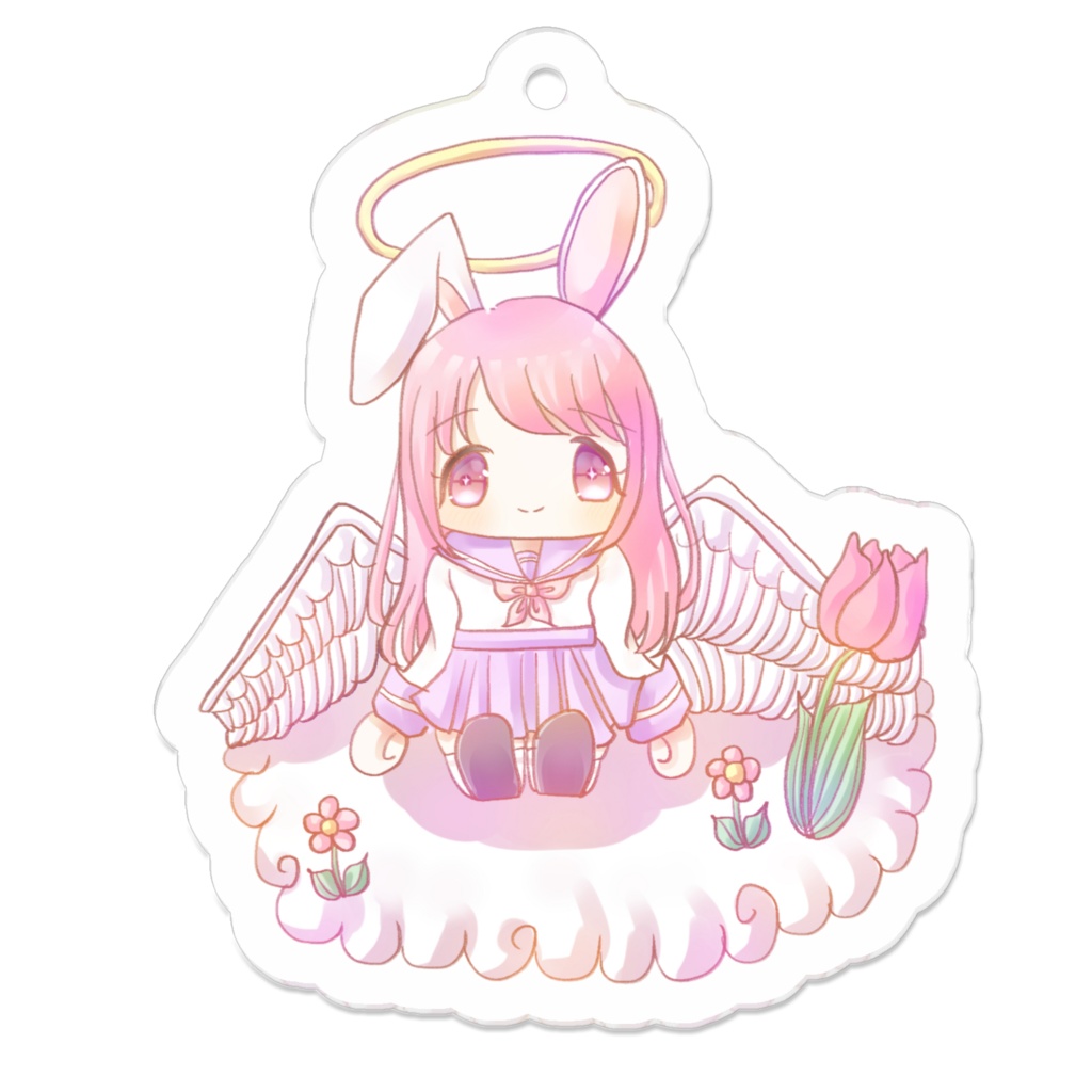 うさぎセーラー天使アクキー