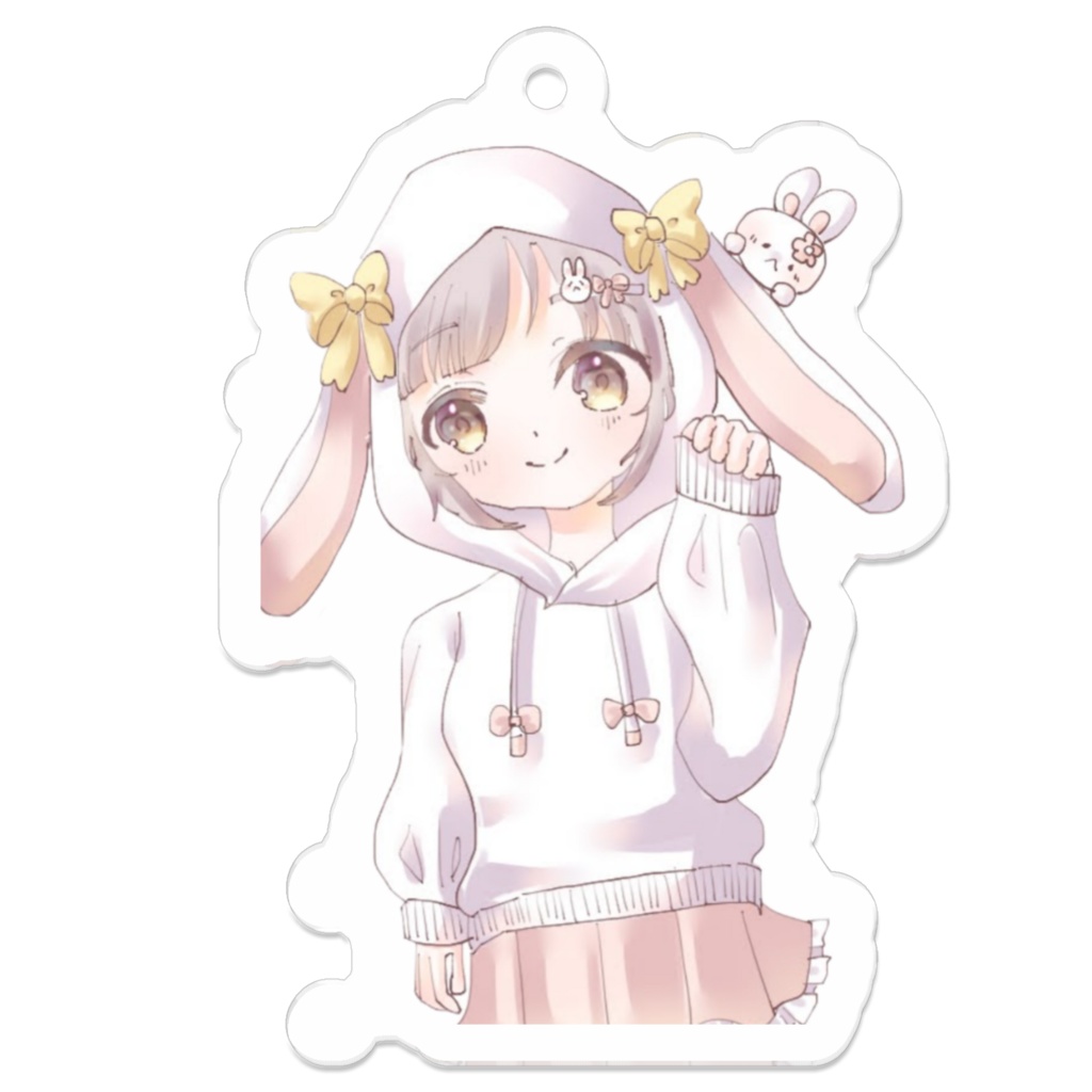 うさぎパーカー女の子アクキー