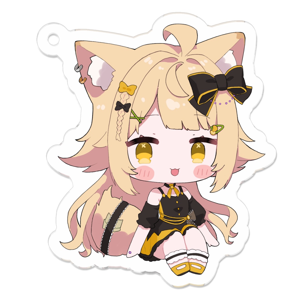 狐ノ月うに ちびキャラ アクリルキーホルダー