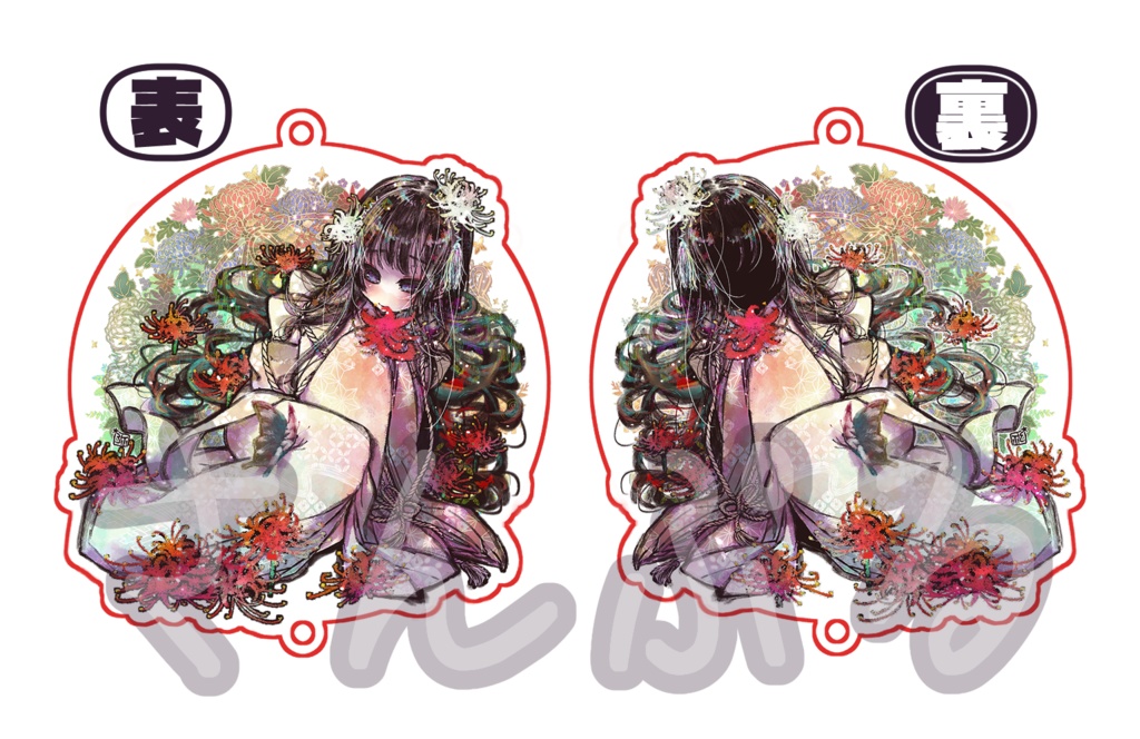 白姫恋夢彼岸花サンキャッチャー クロネコ☆まーち BOOTH