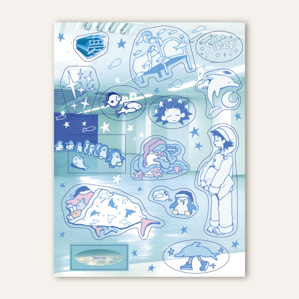 【マルチステッカー】DREAM AQUARIUM