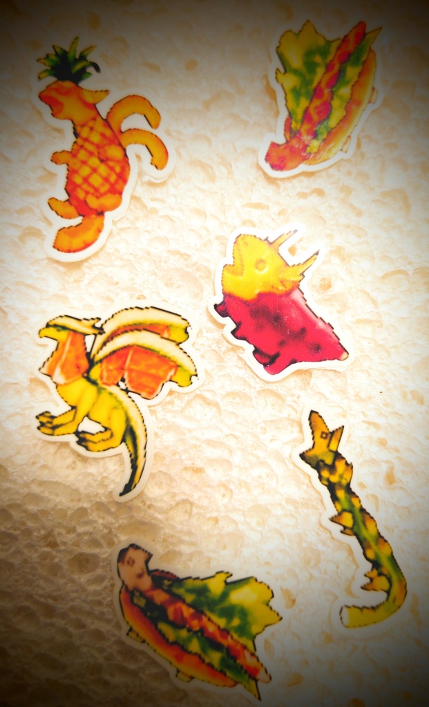 カードワース素材イラストシール（エディブルドラゴン編）