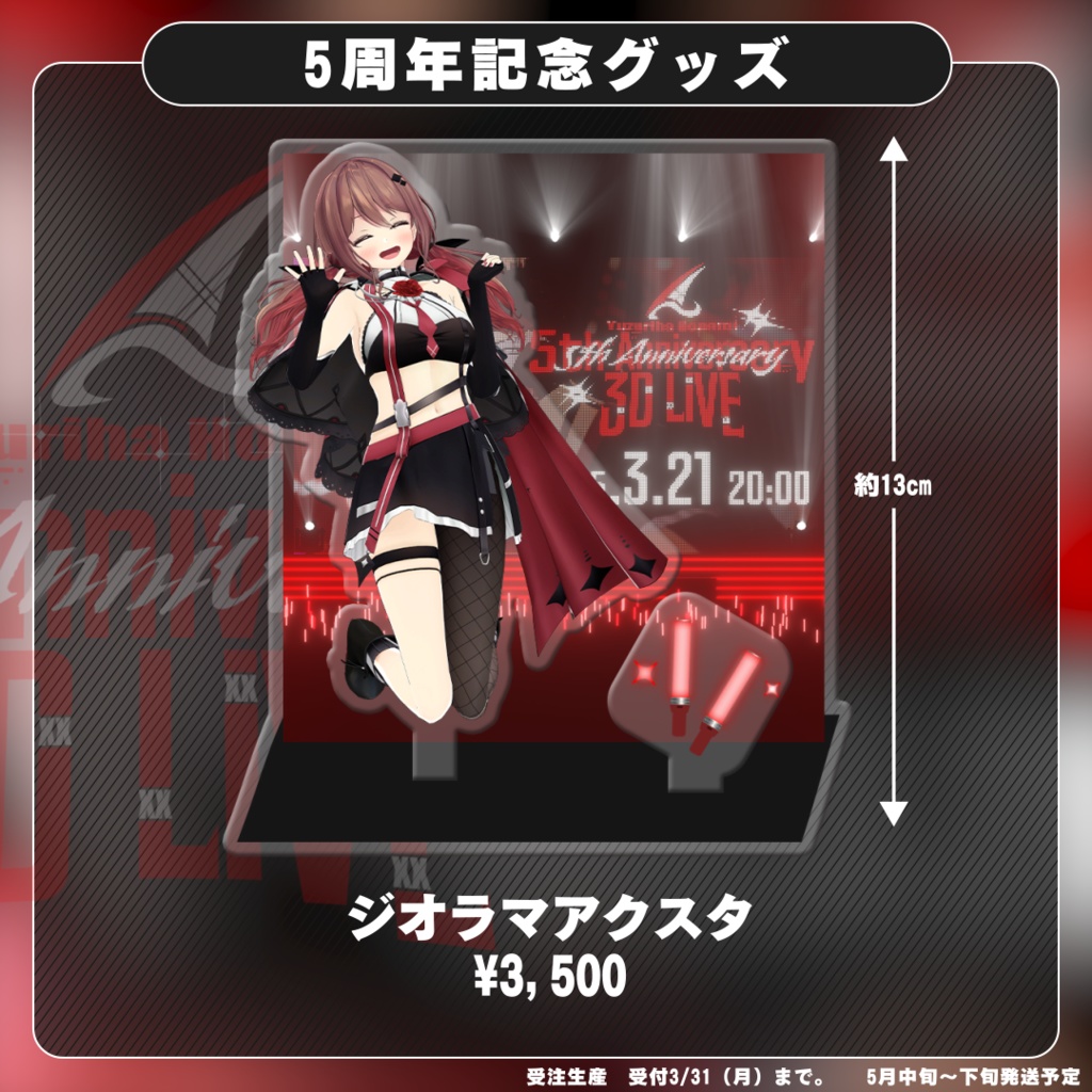 楪帆波5周年記念「ジオラマアクスタ」