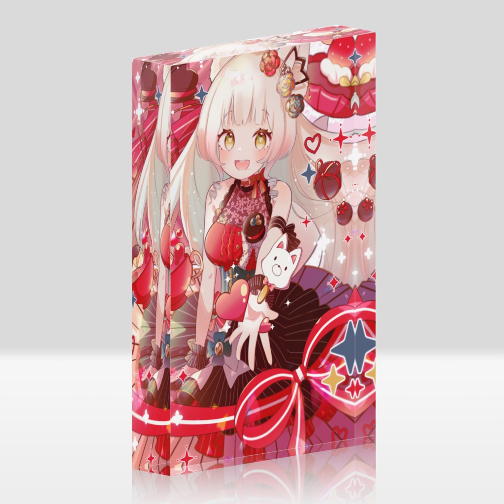 2023年バレンタイン♡揚巻こんアクリルブロック