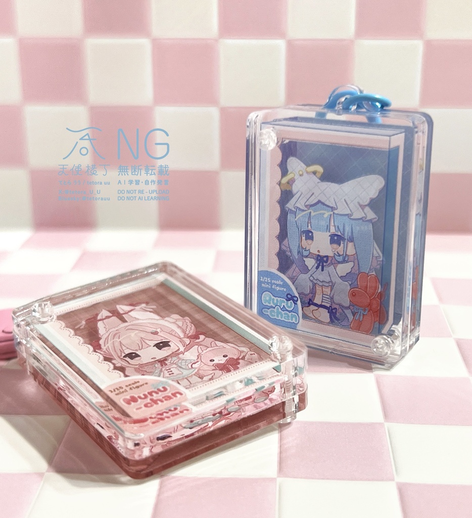 天使フィギュア三層アクキー