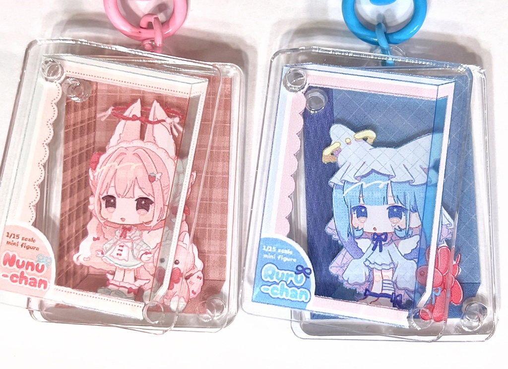 天使フィギュア三層アクキー