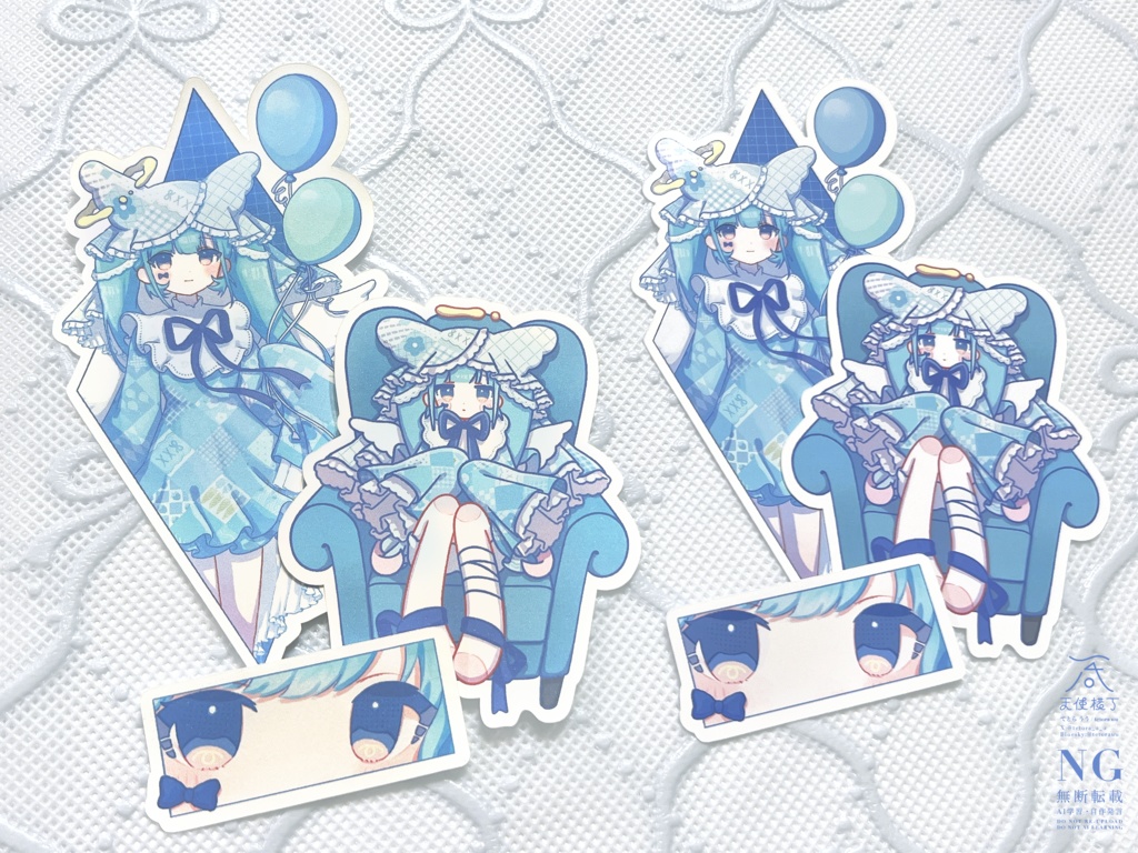 天使おばけシールセット