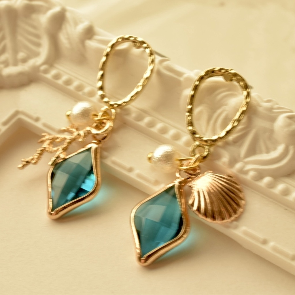 【ツイステ】鱗のピアス　イヤリング