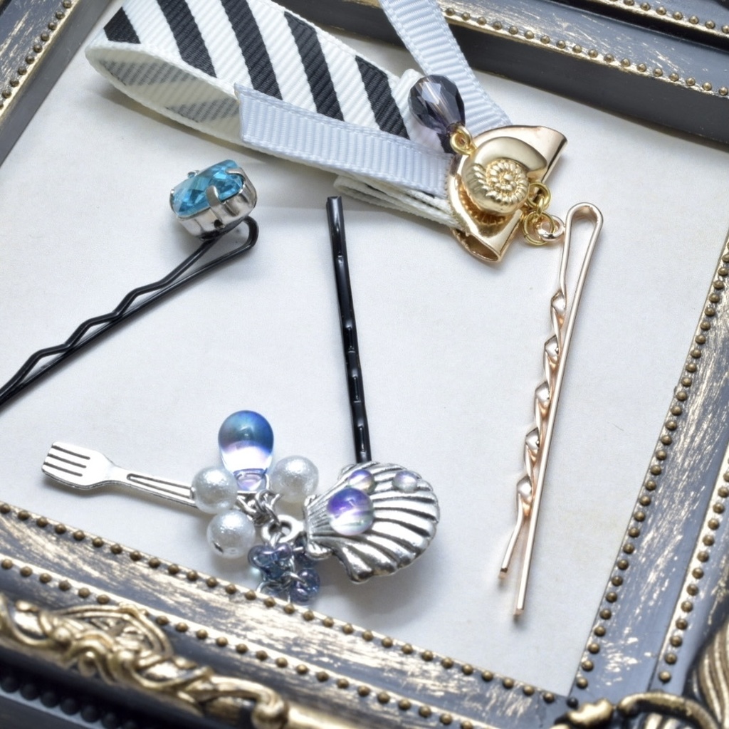 【ツイステ】オクタヴィネル ヘアピン・簪