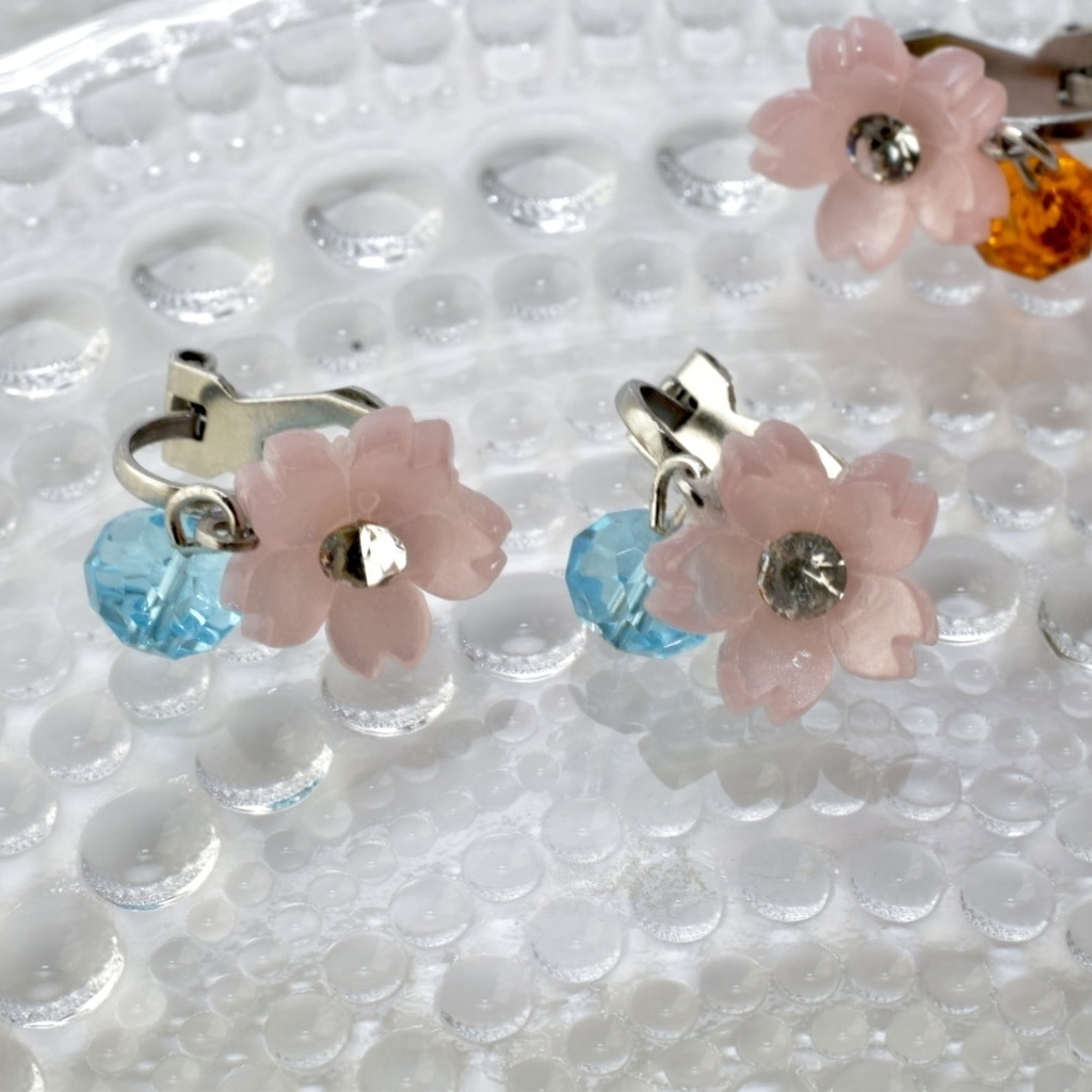 【ときメモgs3】サクラソウのイヤークリップ