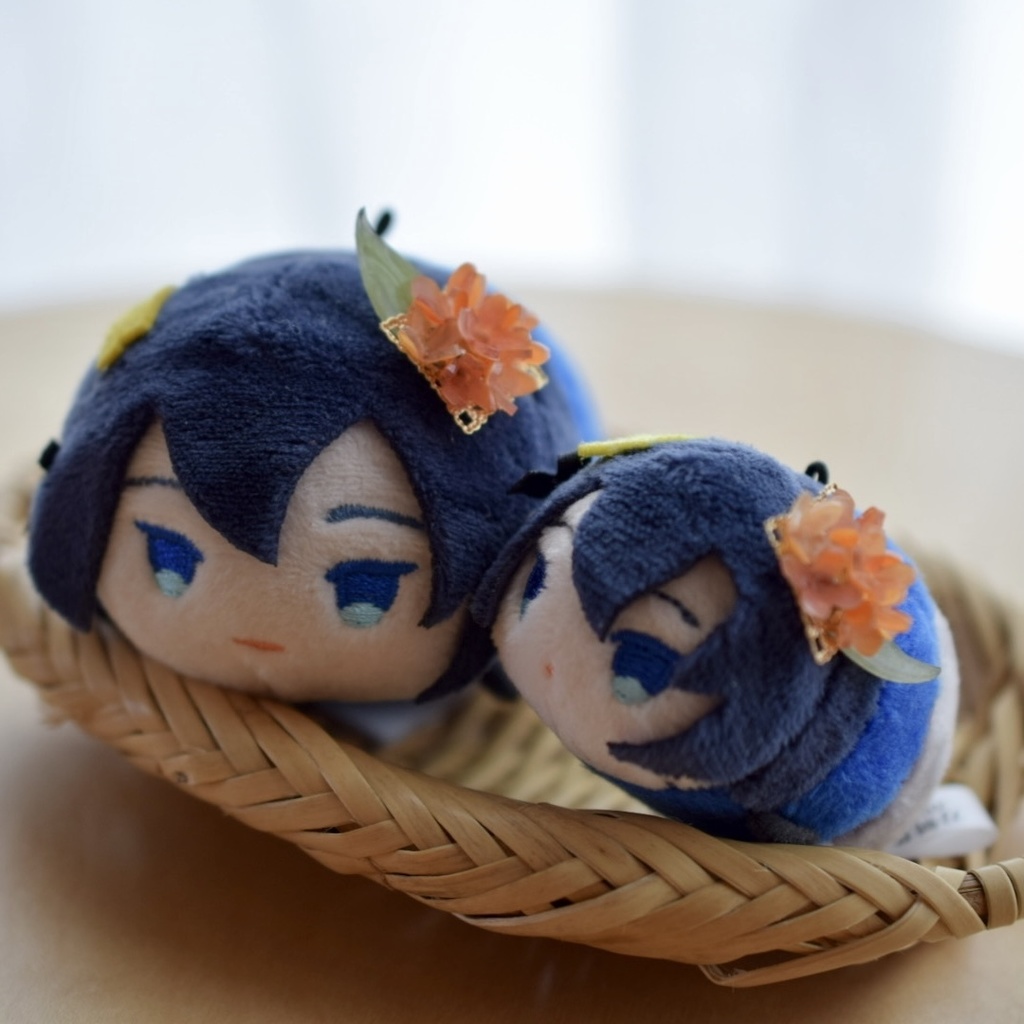 キンモクセイの髪飾り