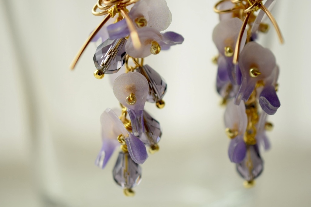 へし切長谷部イメージ藤の花ピアス