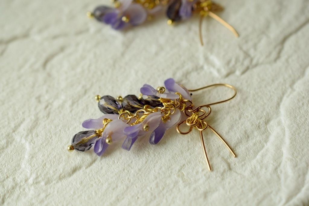 へし切長谷部イメージ藤の花ピアス