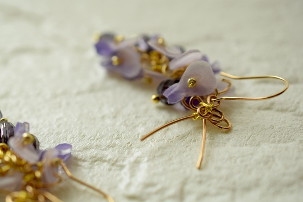 へし切長谷部イメージ藤の花ピアス