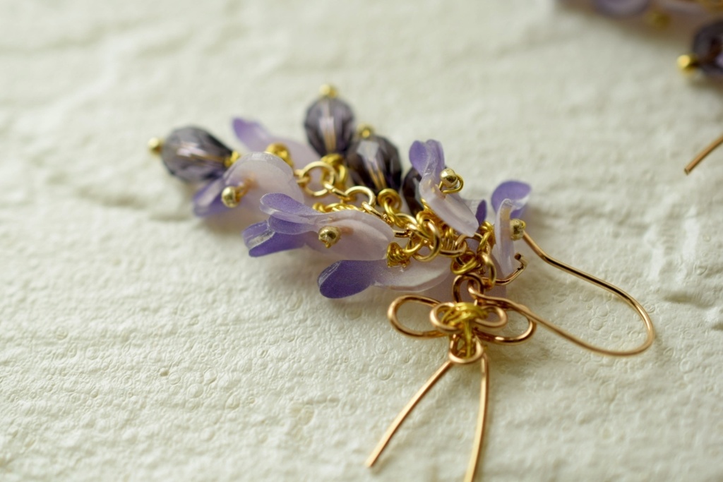へし切長谷部イメージ藤の花ピアス