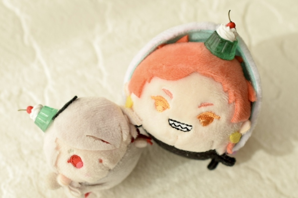 クリームソーダ風ゼリーの髪飾り