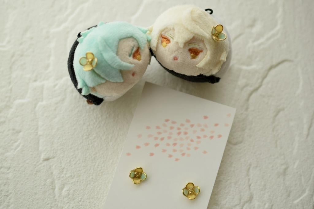 もちの髪飾りとおそろいピアス【源氏兄弟】