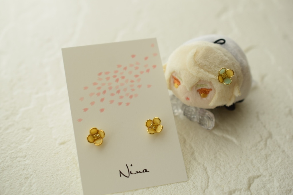 もちの髪飾りとおそろいピアス【源氏兄弟】