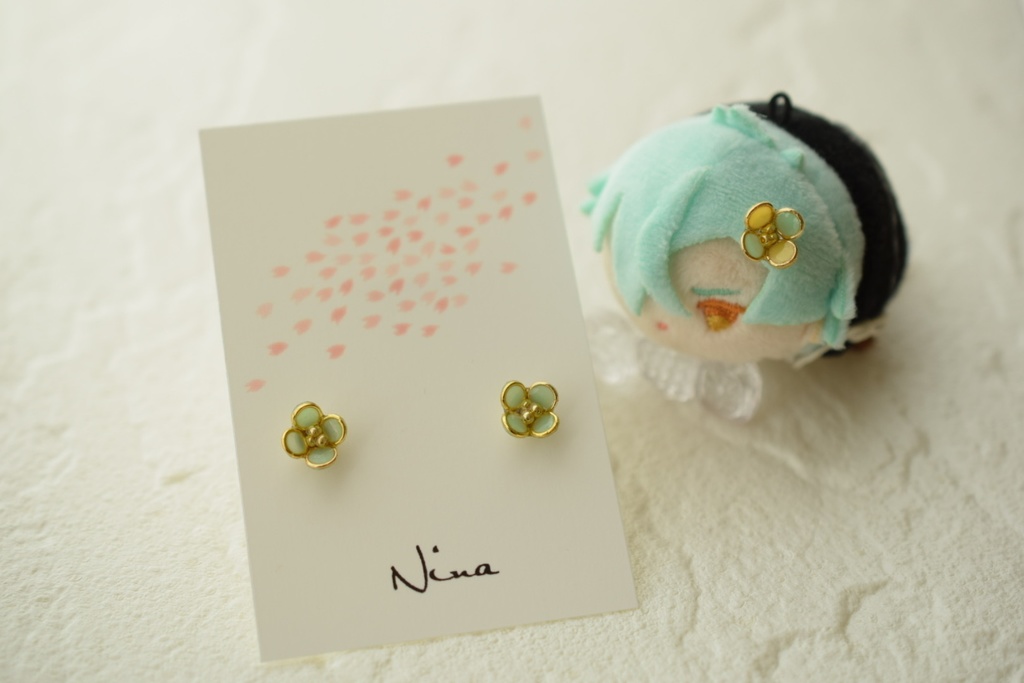 もちの髪飾りとおそろいピアス【源氏兄弟】