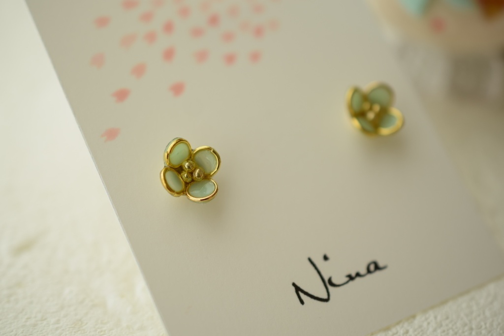 もちの髪飾りとおそろいピアス【源氏兄弟】