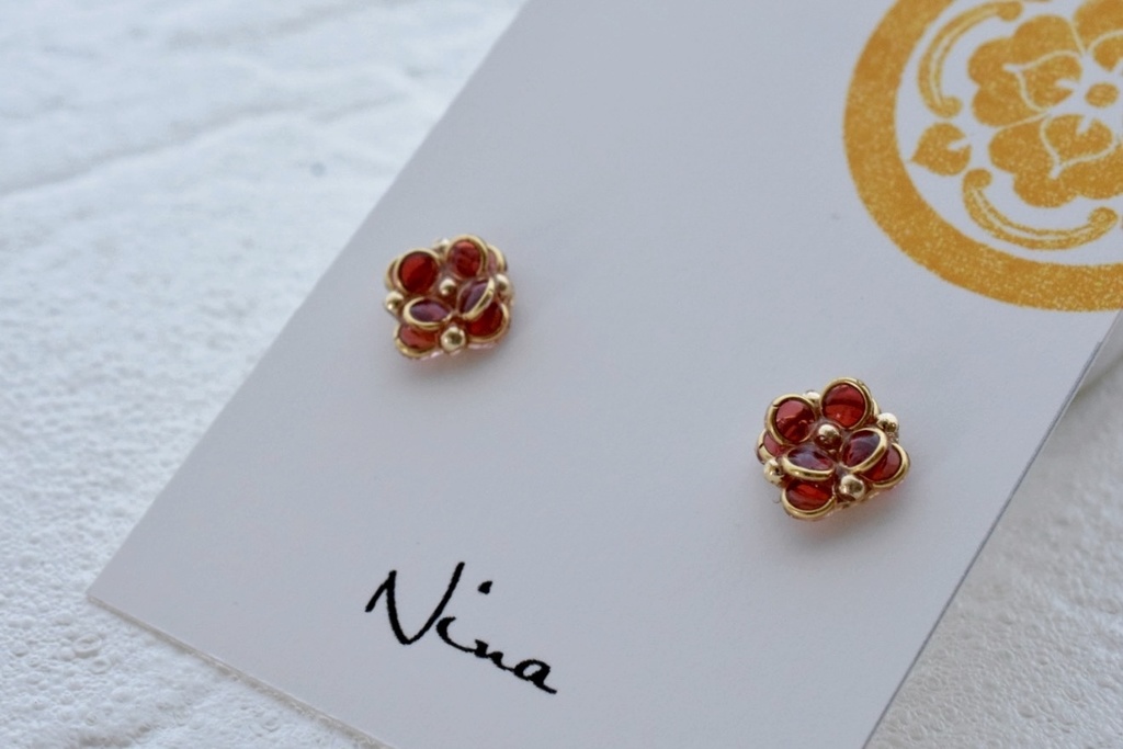 【とうらぶ】加州清光 紋イメージ 花ピアス