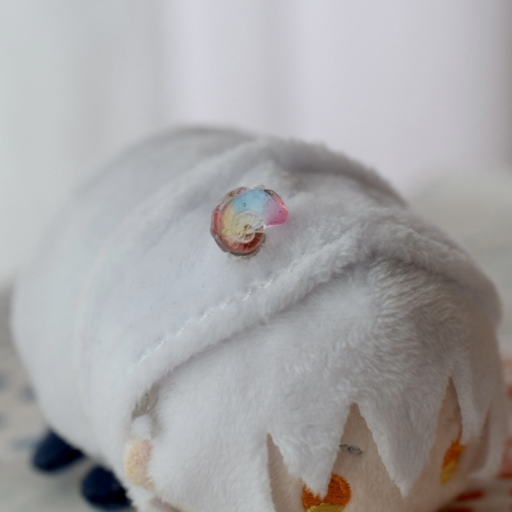 虹色の夜光貝 髪飾り