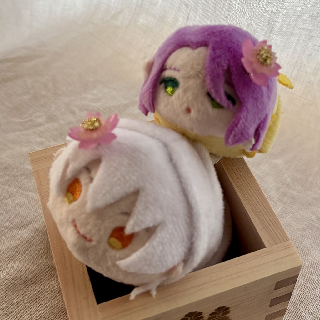 もちマス　桜の髪飾り